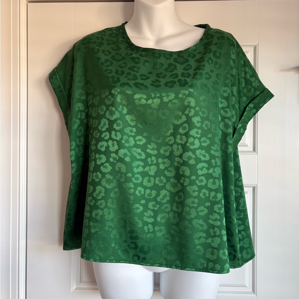 Jodifl Green Print top